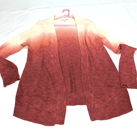 Medium Pink Knit Cardigan Two Colored - Picture 6 of 6